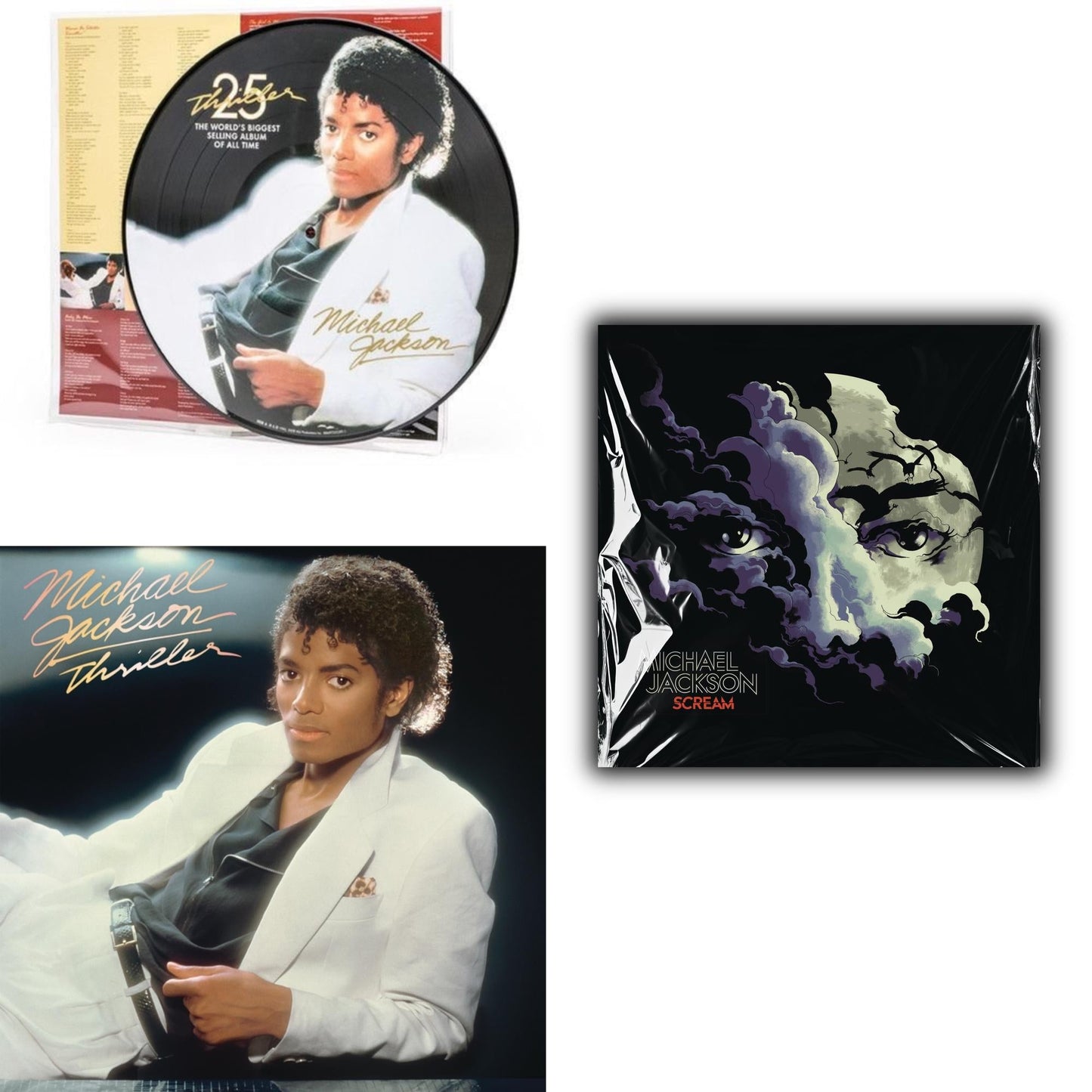 Thriller (Picture Disc) & Thriller (140G/Gatefold) & Michael Jackson - Scream (2LP) (New LP Vinyl)