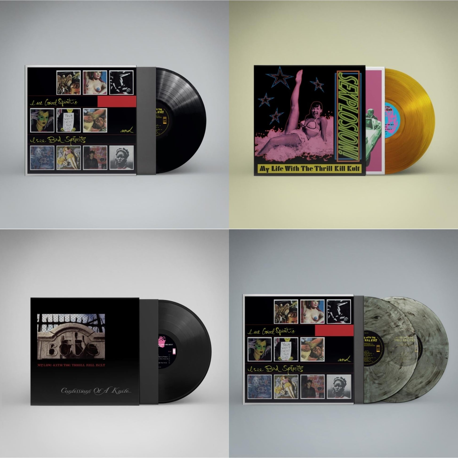 This is a 4 LP Vinyl SKU bundle.
1.This LP Vinyl is brand new.Format: LP VinylThis item's title is: I See Good Spirits & I See Bad Spirits (Ams Exclusive)Artist: My Life With The Thrill Kill KultBarcode: 850054327635Release Date: 2/23/2024
2.This LP Vinyl is brand new.