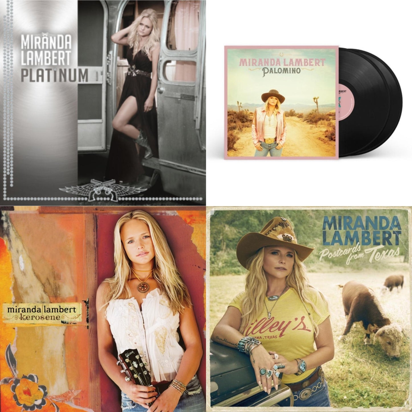 Platinum (2LP) & Palomino (2LP) & Kerosene & Postcards From Texas (X) (Sea Blue Vinyl/2LP)