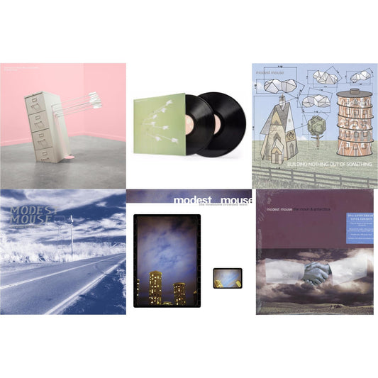 This is a 6 LP Vinyl SKU bundle.
1.This LP Vinyl is brand new.Format: LP VinylThis item's title is: Good News For People Who Love Bad News (Deluxe) (2LP/Baby Pink & Spring Green Vinyl)Artist: Modest MouseBarcode: 196588302817Release Date: 5/17/2024
2.This LP Vinyl is brand new.