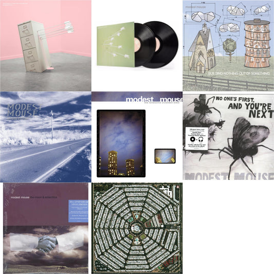 This is a 8 LP Vinyl SKU bundle.
1.This LP Vinyl is brand new.Format: LP VinylThis item's title is: Good News For People Who Love Bad News (Deluxe) (2LP/Baby Pink & Spring Green Vinyl)Artist: Modest MouseBarcode: 196588302817Release Date: 5/17/2024
2.This LP Vinyl is brand new.