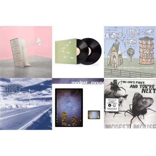 This is a 6 LP Vinyl SKU bundle.
1.This LP Vinyl is brand new.Format: LP VinylThis item's title is: Good News For People Who Love Bad News (Deluxe) (2LP/Baby Pink & Spring Green Vinyl)Artist: Modest MouseBarcode: 196588302817Release Date: 5/17/2024
2.This LP Vinyl is brand new.