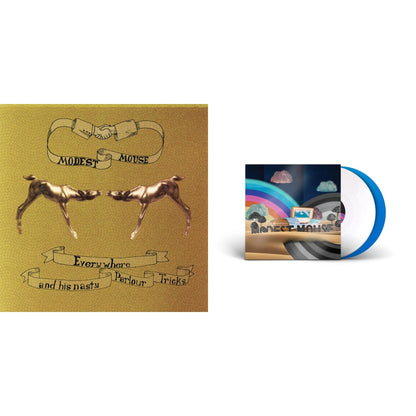 This is a 2 LP Vinyl SKU bundle.
1.This LP Vinyl is brand new.Format: LP VinylMusic Style: Indie RockThis item's title is: Everywhere & His Nasty Parlor Tricks (180G)Artist: Modest MouseLabel: EPICBarcode: 074646210413Release Date: 9/25/2001
2.This LP Vinyl is brand new.
