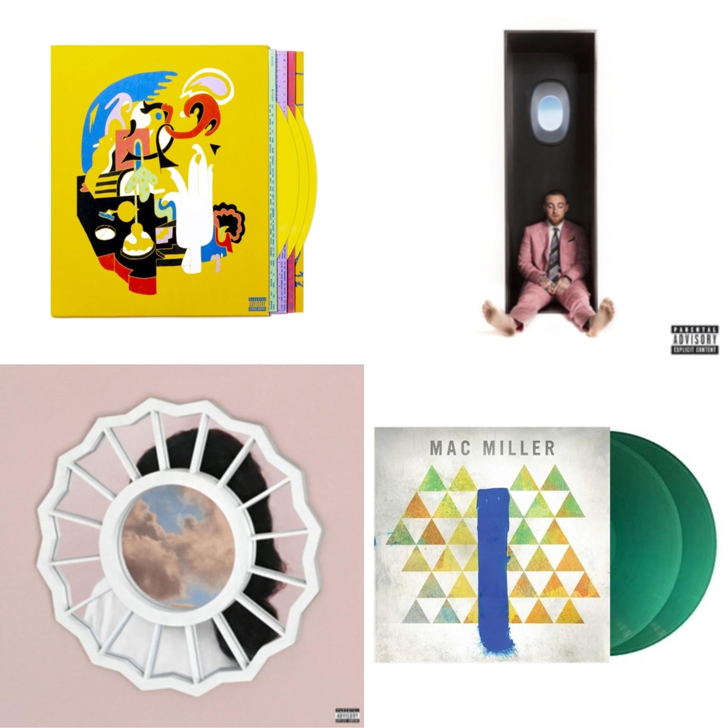 Faces (3LP/Yellow Vinyl) & Swimming (X) & Divine Feminine (X) & Blue Slide Park (Translucent Green Vinyl/2LP)