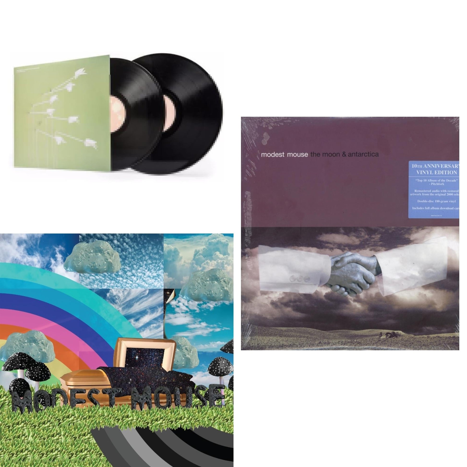 This is a 3 LP Vinyl SKU bundle.
1.This LP Vinyl is brand new.Format: LP VinylMusic Style: Alternative RockThis item's title is: Golden Casket (X) (2LP)Artist: Modest MouseLabel: EPICBarcode: 194398941011Release Date: 9/10/2021
2.This LP Vinyl is brand new.