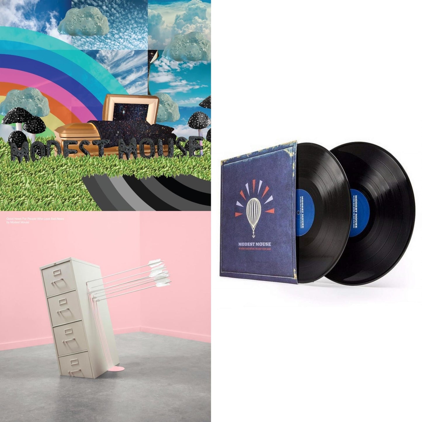 This is a 3 LP Vinyl SKU bundle.
1.This LP Vinyl is brand new.Format: LP VinylMusic Style: Alternative RockThis item's title is: Golden Casket (X) (2LP)Artist: Modest MouseLabel: EPICBarcode: 194398941011Release Date: 9/10/2021
2.This LP Vinyl is brand new.