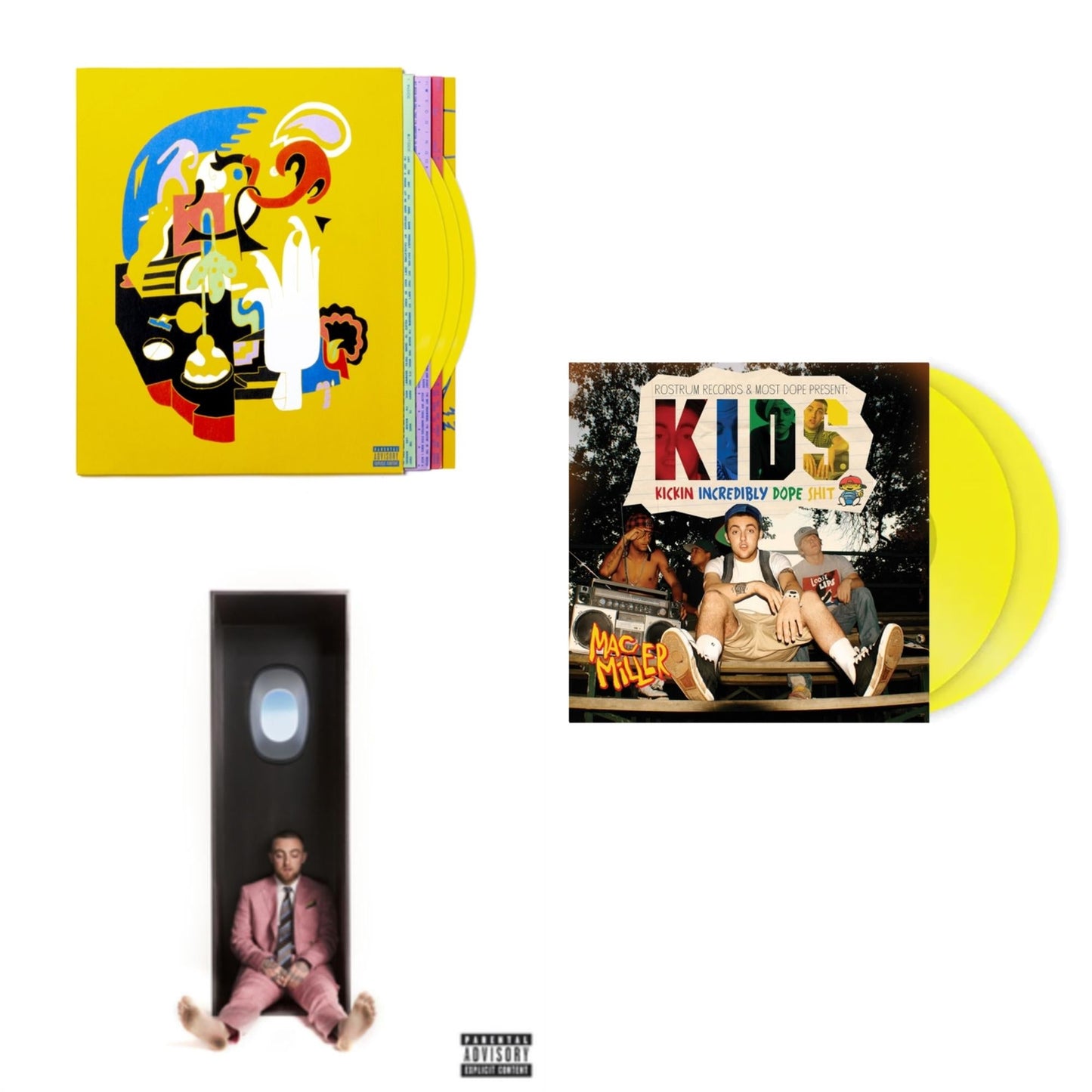 Faces (3LP/Yellow Vinyl) & Swimming (X) & K.I.D.S. (Translucent Yellow Vinyl/2LP)