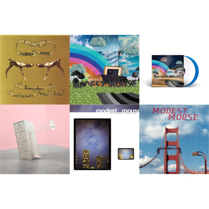 This is a 6 LP Vinyl SKU bundle.
1.This LP Vinyl is brand new.Format: LP VinylMusic Style: Indie RockThis item's title is: Everywhere & His Nasty Parlor Tricks (180G)Artist: Modest MouseLabel: EPICBarcode: 074646210413Release Date: 9/25/2001
2.This LP Vinyl is brand new.