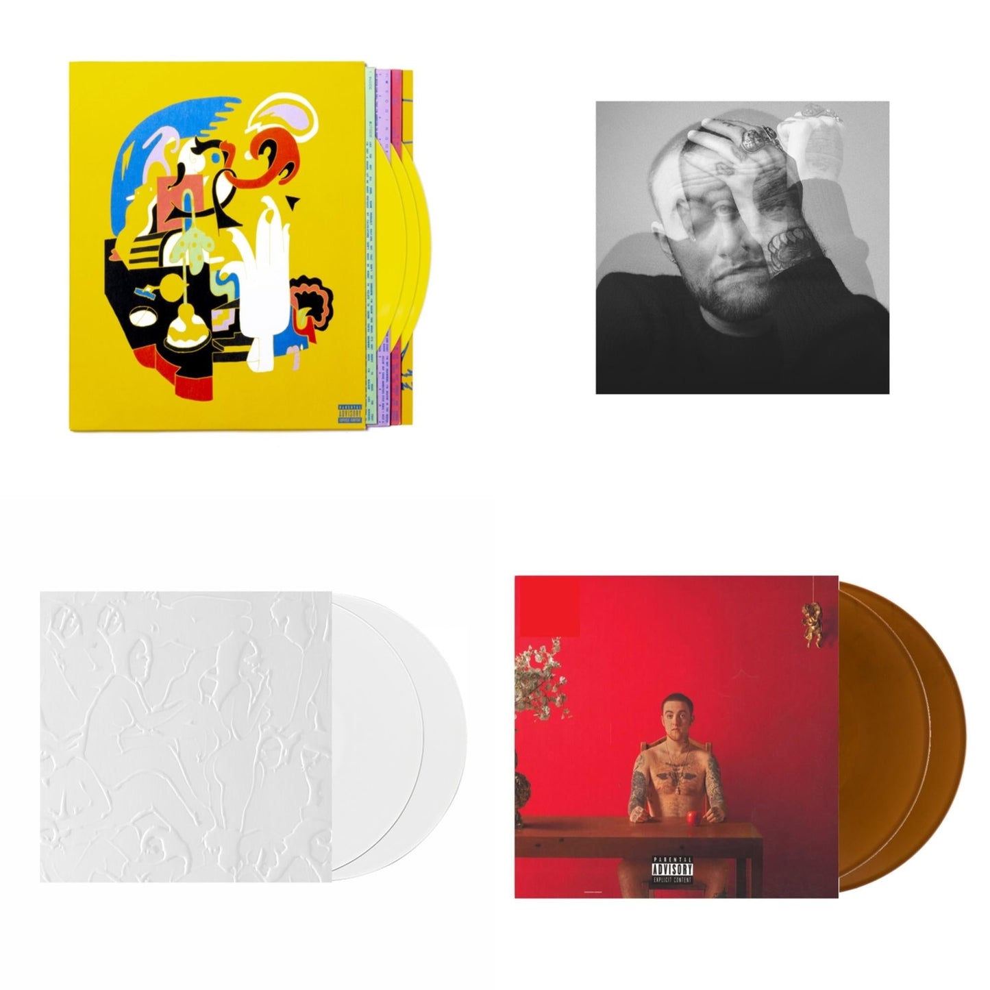 Faces (3LP/Yellow Vinyl) & Circles (White Vinyl/2LP) & Macadelic (White Vinyl/2LP) & Watching Movies With The Sound Off (Brown Vinyl/2LP)