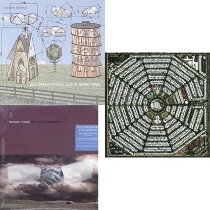 This is a 3 LP Vinyl SKU bundle.
1.This LP Vinyl is brand new.Format: LP VinylMusic Style: Alternative RockThis item's title is: Building Nothing Out Of SomethingArtist: Modest MouseLabel: VIRGIN MUSICBarcode: 767981144412Release Date: 4/21/2015
2.This LP Vinyl is brand new.