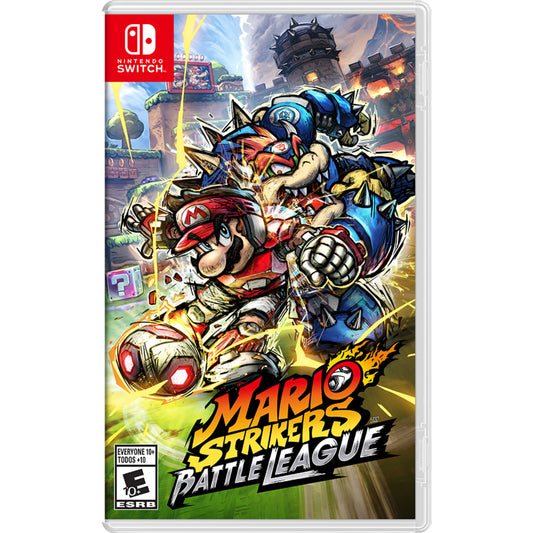 This is brand new.Tackle, pass, and score in battle soccer with the Mushroom Kingdom gang
 Introducing Strike, a 5-on-5, soccer-like sport with no rules—do whatever it takes to win! Get gritty and try score the most goals by tackling enemies, using items, and pulling off score-boosting special shots.