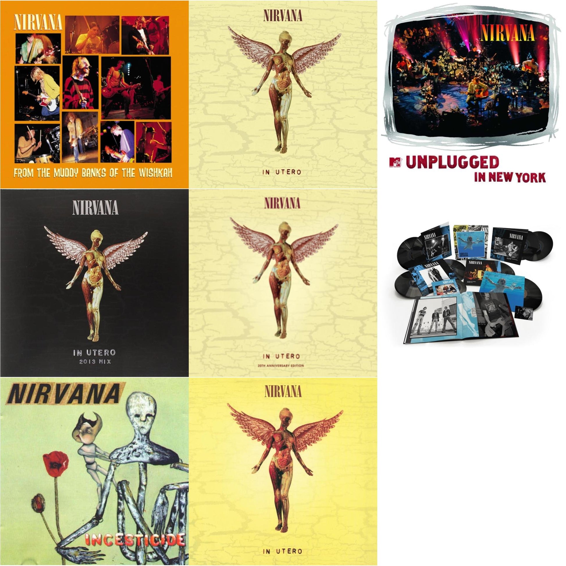 This is a 8 LP Vinyl SKU bundle.
1.This LP Vinyl is brand new.Format: LP VinylMusic Style: Alternative RockThis item's title is: Nevermind (30Th Anniversary/Super Deluxe/8LP/7Inch)Artist: NirvanaLabel: GEFFENBarcode: 602435979861Release Date: 5/27/2022
2.This LP Vinyl is brand new.