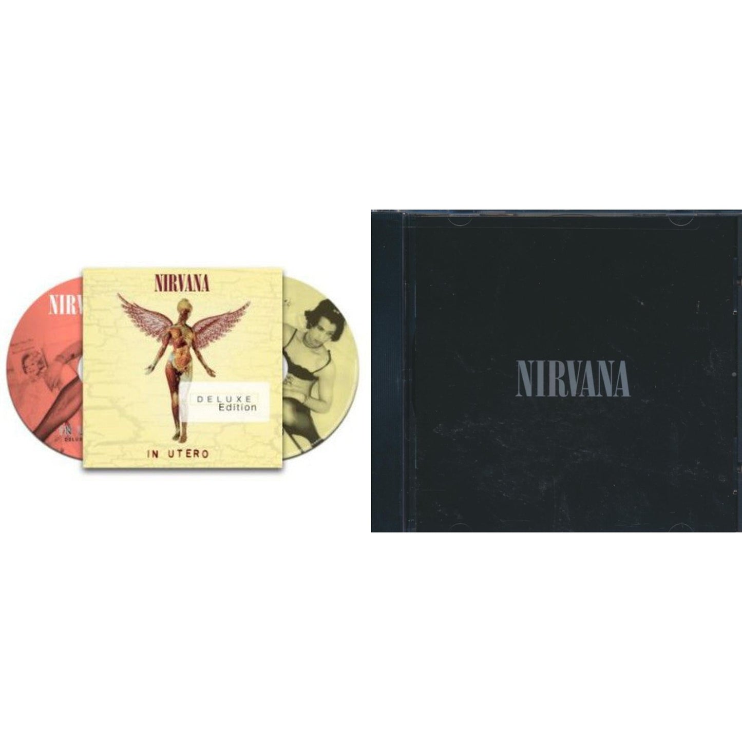 This is a 2 CD SKU bundle.
1.This CD is brand new.Format: CDMusic Style: GrungeThis item's title is: In UteroArtist: NirvanaLabel: GEFFENBarcode: 602537502974Release Date: 9/24/2013
2.This CD is brand new.