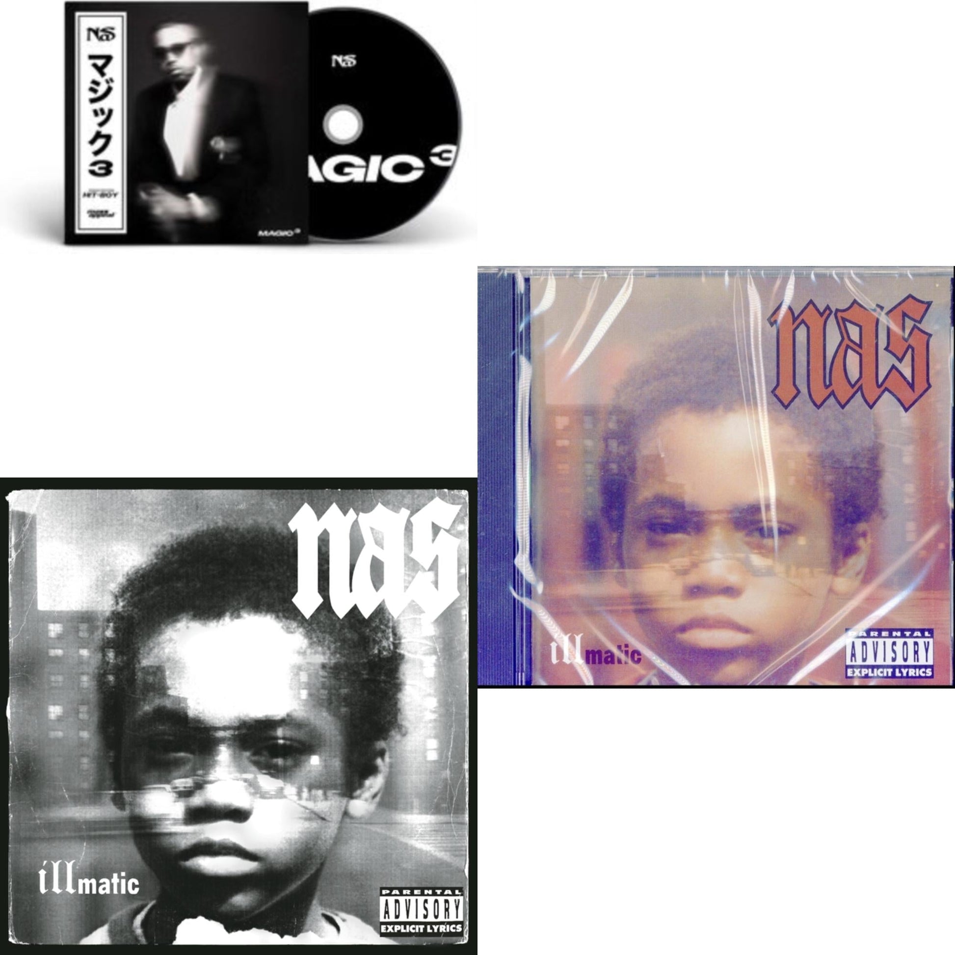 This is a 3 CD SKU bundle.
1.This CD is brand new.Format: CDThis item's title is: Magic 3Artist: NasLabel: Mass AppealBarcode: 197189907913Release Date: 1/26/2024
2.This CD is brand new.