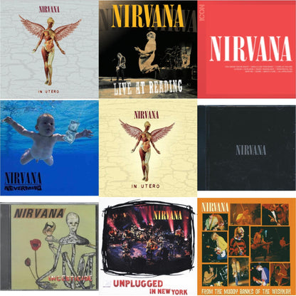 This is a 9 CD SKU bundle.
1.This CD is brand new.Format: CDMusic Style: GrungeThis item's title is: In Utero (30Th Anniversary) (2CD)Artist: NirvanaLabel: UMeBarcode: 602455178572Release Date: 10/27/2023
2.This CD is brand new.
