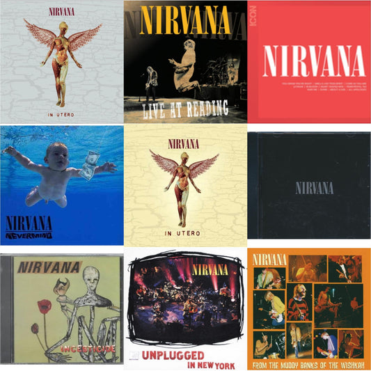 This is a 9 CD SKU bundle.
1.This CD is brand new.Format: CDMusic Style: GrungeThis item's title is: In Utero (30Th Anniversary) (2CD)Artist: NirvanaLabel: UMeBarcode: 602455178572Release Date: 10/27/2023
2.This CD is brand new.