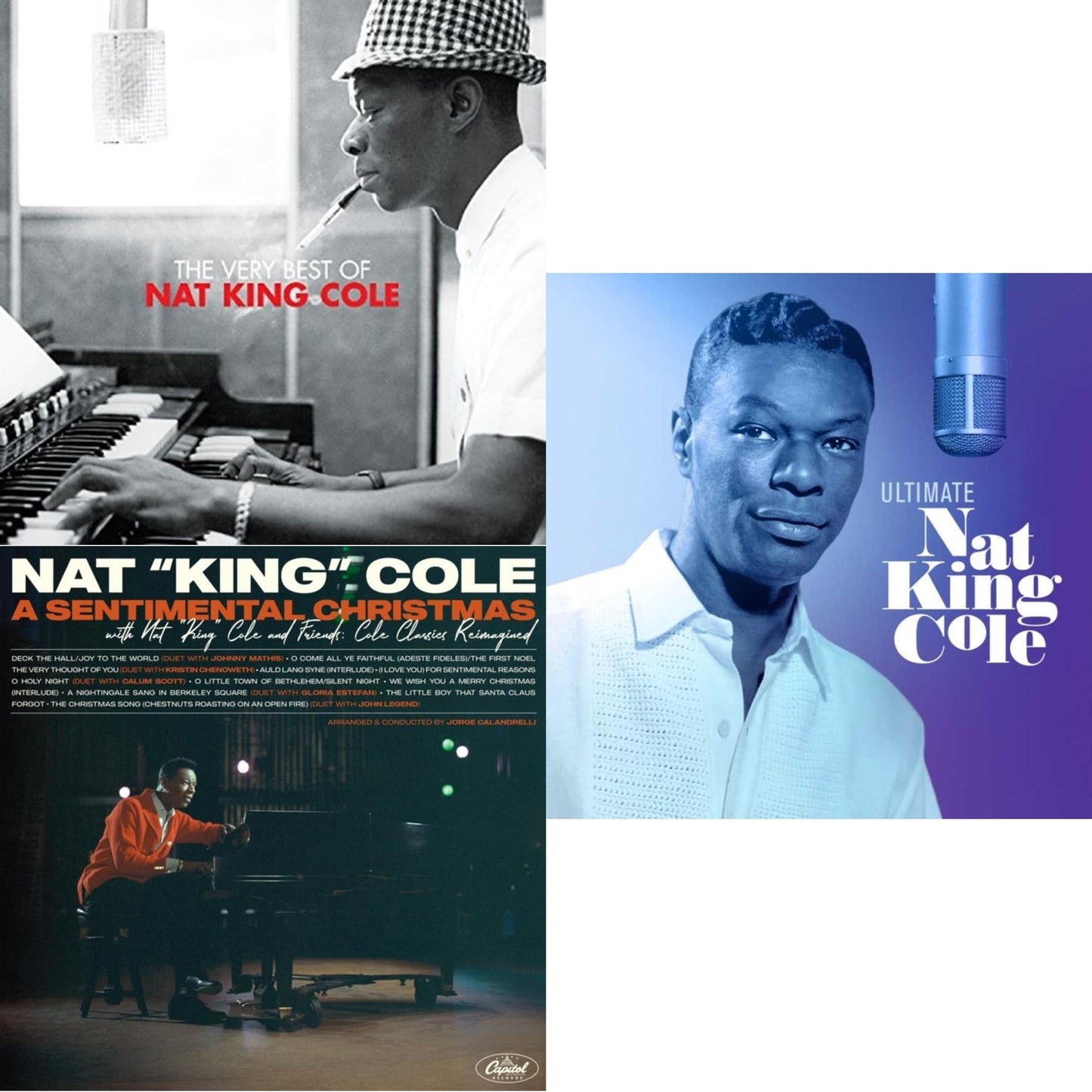 Very Best Of & Sentimental Christmas With Nat King Cole & Friends (Cole Classics Reimagined) & Ultimate Nat King Cole (2LP)