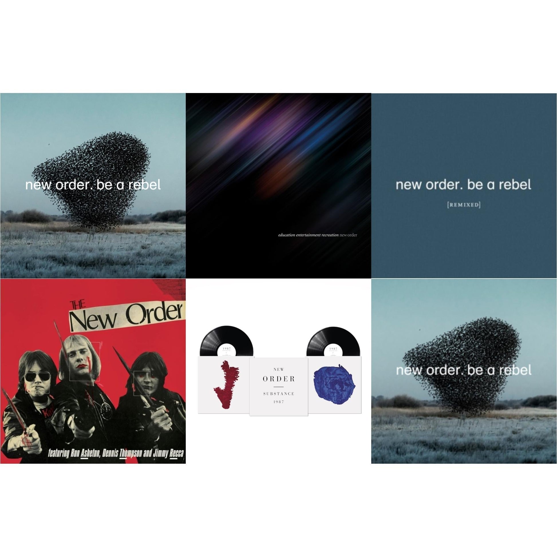 This is a 6 LP Vinyl SKU bundle.
1.This LP Vinyl is brand new.Format: LP VinylMusic Style: Synth-popThis item's title is: Be A RebelArtist: New OrderLabel: MUTEBarcode: 724596101735Release Date: 3/19/2021
2.This LP Vinyl is brand new.