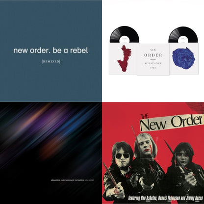 This is a 4 LP Vinyl SKU bundle.
1.This LP Vinyl is brand new.Format: LP VinylThis item's title is: Be A Rebel Remixed (Limited Edition/Clear LP Vinyl)Artist: New OrderLabel: MUTEBarcode: 5400863043919Release Date: 9/10/2021
2.This LP Vinyl is brand new.