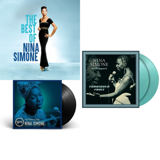 Best Of (Coloured LP Vinyl) & Great Women Of Song: Nina Simone & At Newport / Forbidden Fruit (2LP/180G/Solid Turquiose Vinyl)