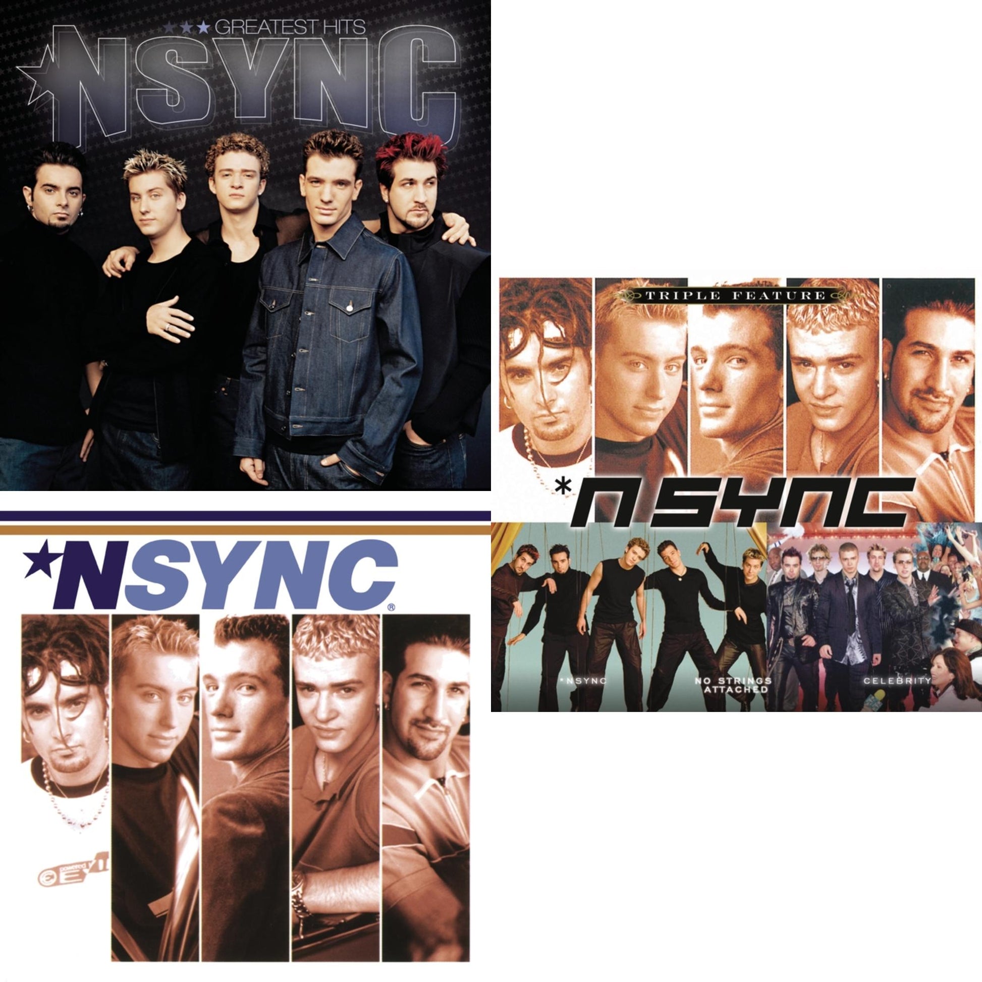 This is a 3 CD SKU bundle.
1.This CD is brand new.Format: CDThis item's title is: Greatest HitsArtist: N SyncLabel: LEGACYBarcode: 886919848922Release Date: 4/1/2012
2.This CD is brand new.