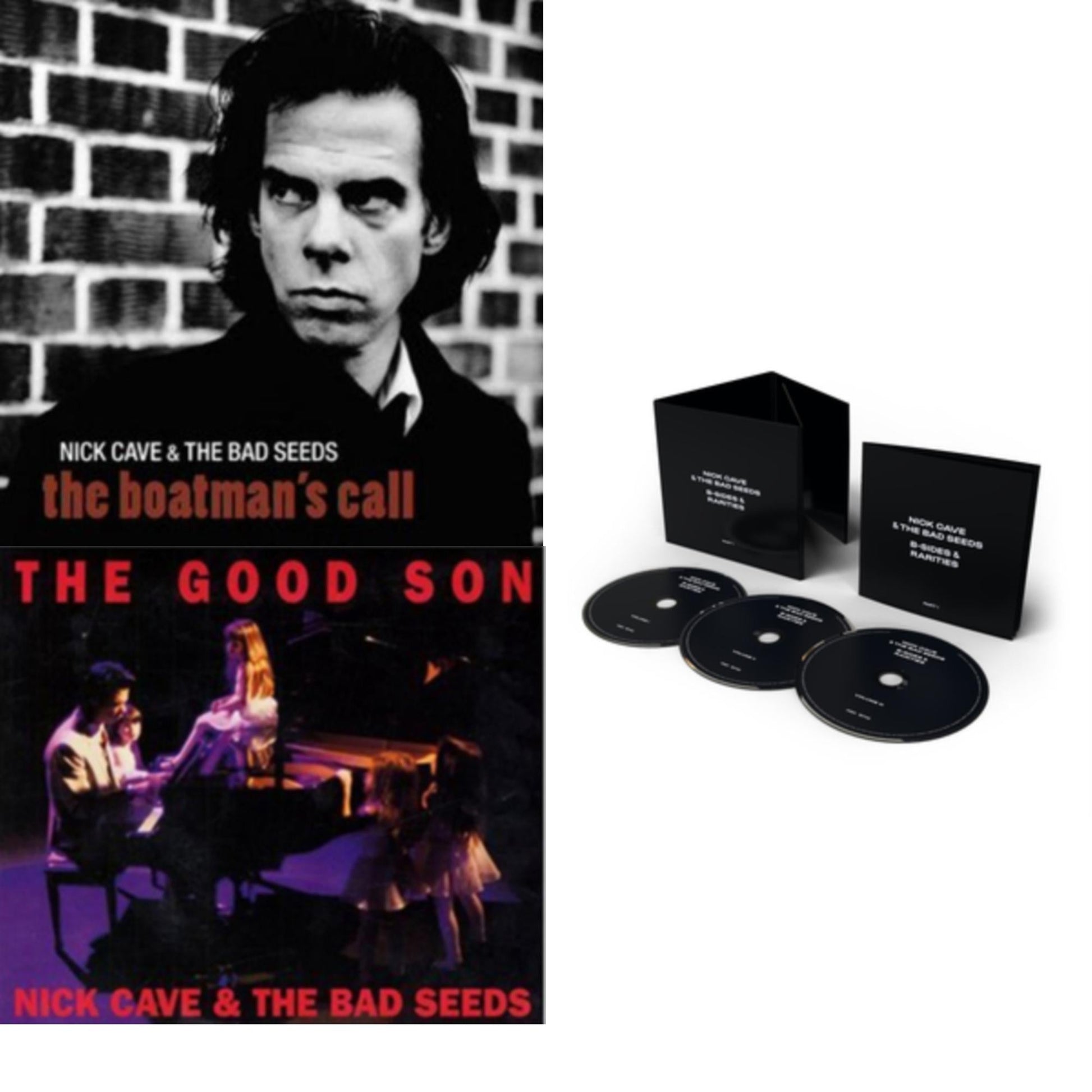 This is a 3 CD SKU bundle.
1.This CD is brand new.Format: CDMusic Style: Alternative RockThis item's title is: Boatman's Call (2011 Remastered/2CD)Artist: Nick & The Bad Seeds CaveLabel: MUTE INGBarcode: 5099909572928Release Date: 5/16/2011
2.This CD is brand new.