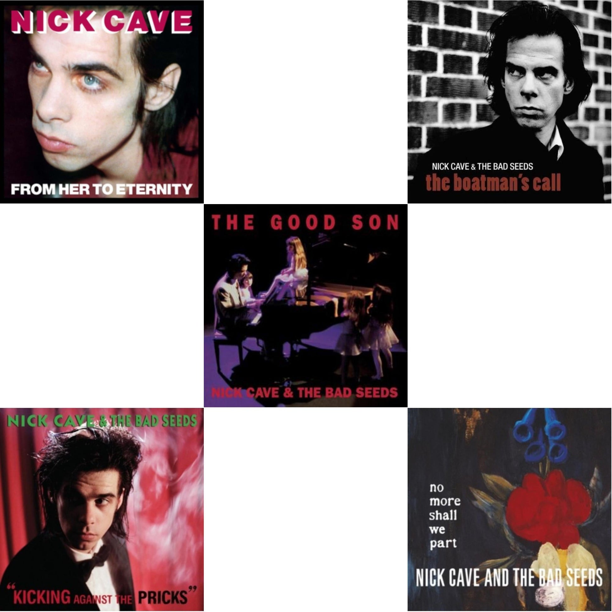 This is a 5 LP Vinyl SKU bundle.
1.This LP Vinyl is brand new.Format: LP VinylMusic Style: Alternative RockThis item's title is: From Her To EternityArtist: Nick & The Bad Seeds CaveLabel:  A BMG COMPANY MUTEBarcode: 5414939710117Release Date: 7/8/2014
2.This LP Vinyl is brand new.