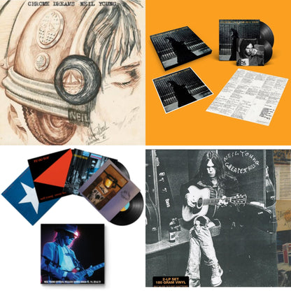 This is a 4 LP Vinyl SKU bundle.
1.This LP Vinyl is brand new.Format: LP VinylMusic Style: Folk RockThis item's title is: Chrome Dreams (2LP)Artist: Neil YoungLabel: REPRISEBarcode: 093624869375Release Date: 8/11/2023
2.This LP Vinyl is brand new.