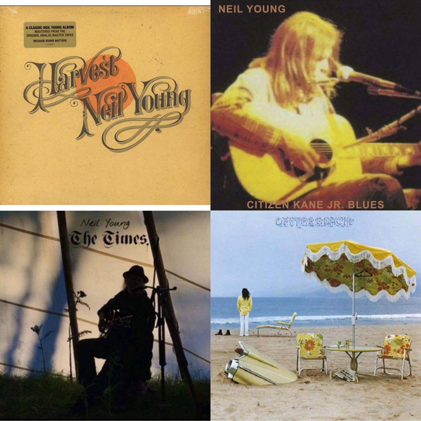 This is a 4 LP Vinyl SKU bundle.
1.This LP Vinyl is brand new.Format: LP VinylThis item's title is: Citizen Kane Jr. Blues 1974 (Live At The Bottom Line)Artist: Neil YoungLabel: REPRISEBarcode: 093624885108Release Date: 5/20/2022
2.This LP Vinyl is brand new.