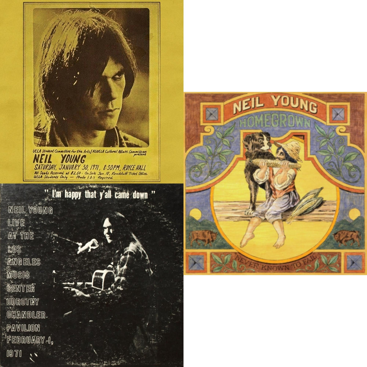 Royce Hall 1971 & Dorothy Chandler Pavilion 1971 & Homegrown