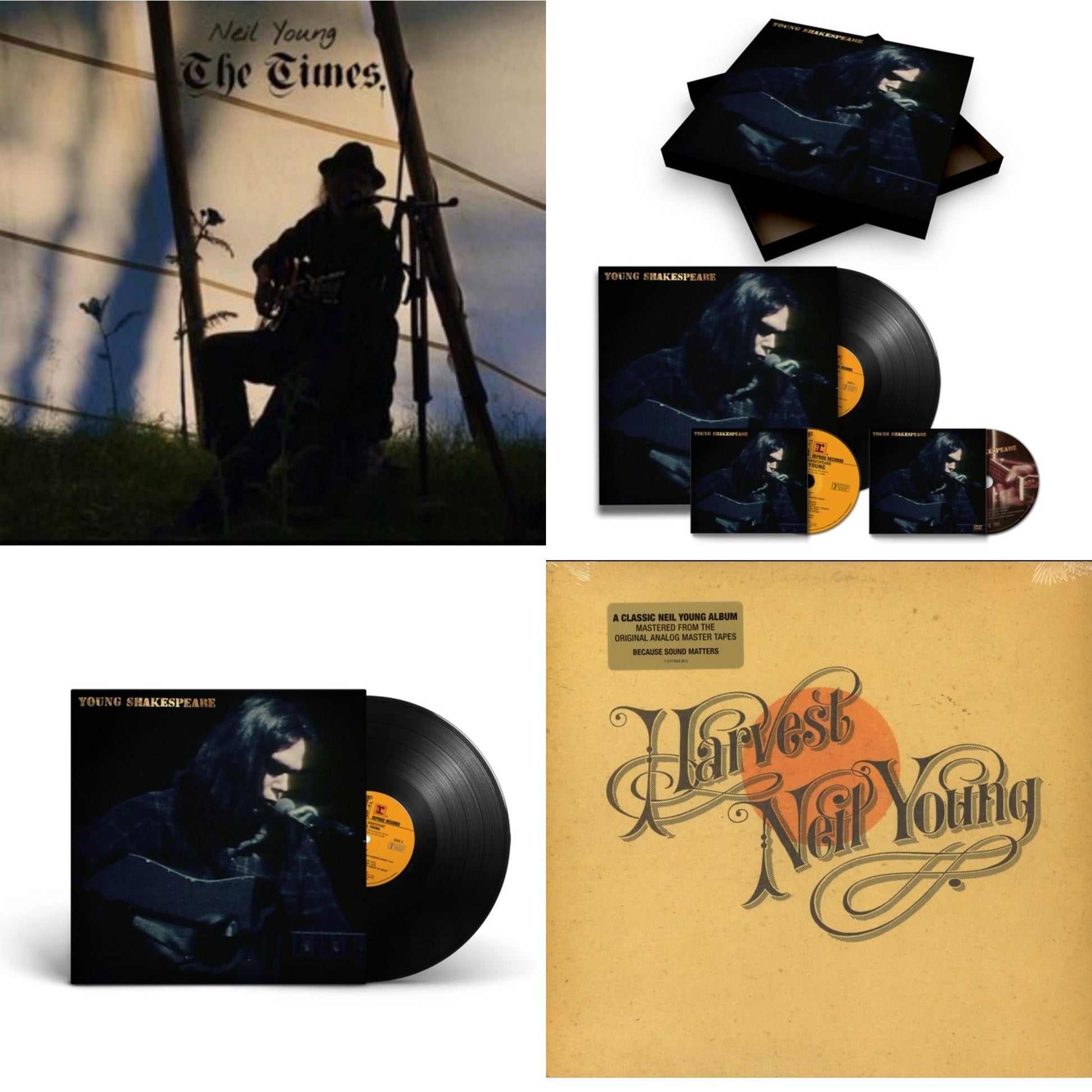 This is a 4 LP Vinyl SKU bundle.
1.This LP Vinyl is brand new.Format: LP VinylThis item's title is: TimesArtist: Neil YoungBarcode: 093624885788Release Date: 2/19/2021
2.This LP Vinyl is brand new.