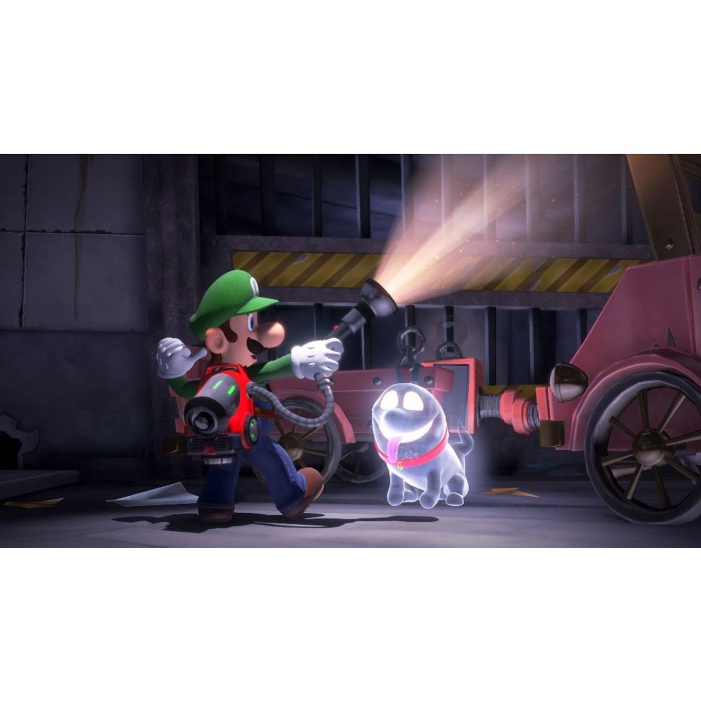 This is brand new.Luigi’s dream vacation turns into a ghostly—and gooey— nightmare!  Luigi embarks on a dream vacation with Mario and friends upon receiving an invitation to a luxurious hotel.
