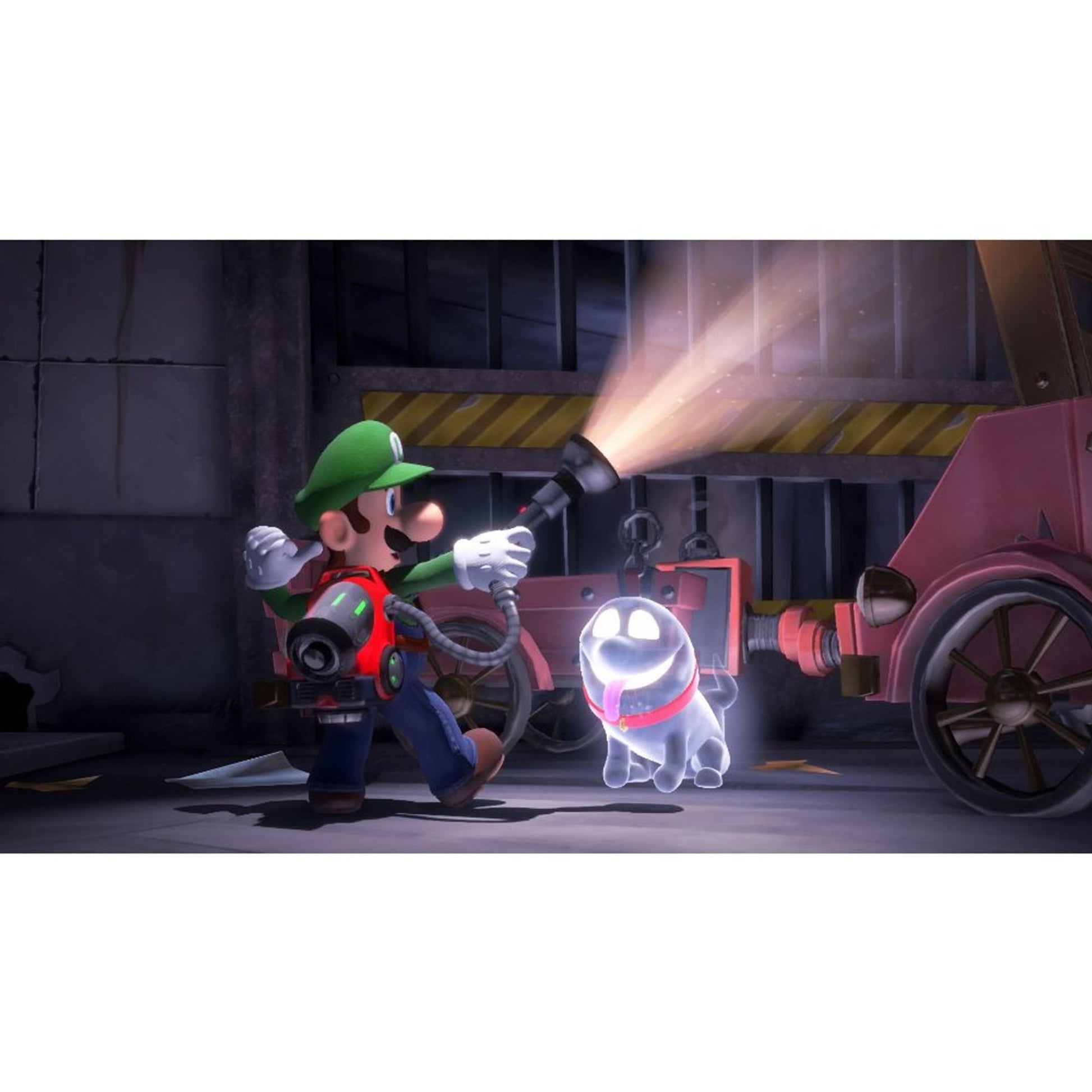 This is brand new.Luigi’s dream vacation turns into a ghostly—and gooey— nightmare!  Luigi embarks on a dream vacation with Mario and friends upon receiving an invitation to a luxurious hotel.