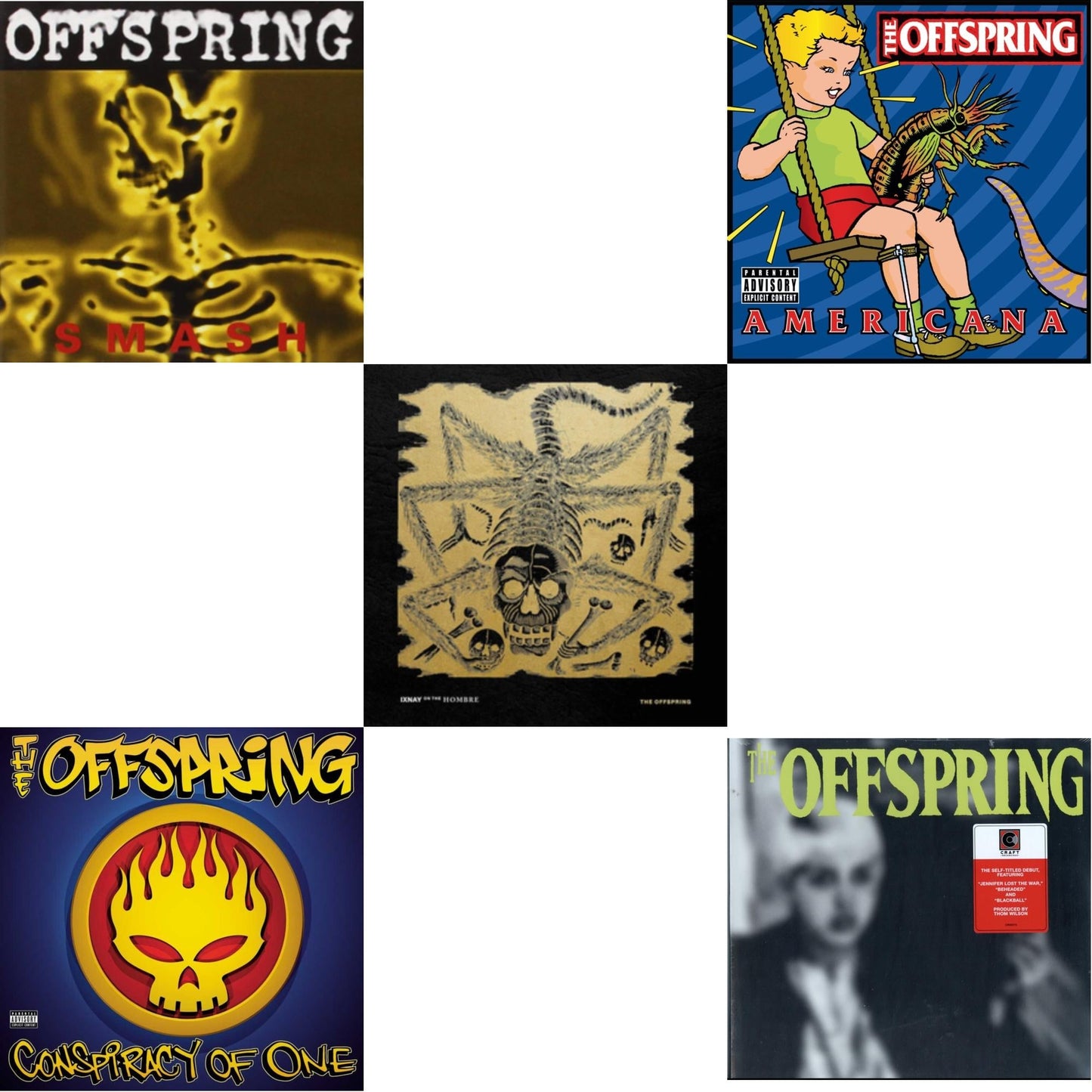 Smash & Conspiracy Of One & Ixnay On The Hombre (180G/Opaque Gold LP Vinyl/Leatherette Jacket) & Americana & Offspring (LP)