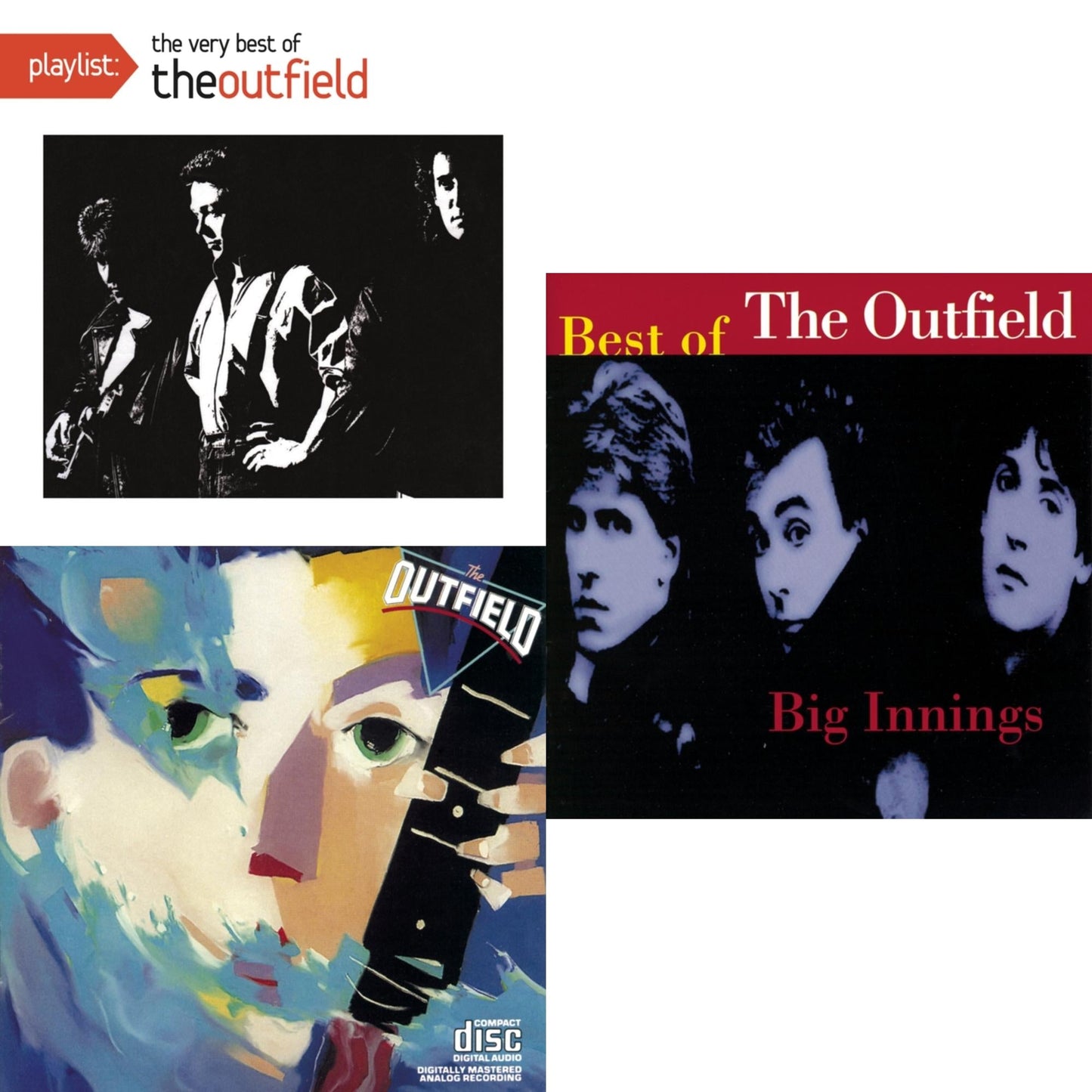 This is a 3 CD SKU bundle.
1.This CD is brand new.Format: CDThis item's title is: Playlist: Very Best Of OutfieldArtist: OutfieldLabel: SONY SPECIAL MARKETINGBarcode: 888751661929Release Date: 9/22/2015
2.This CD is brand new.