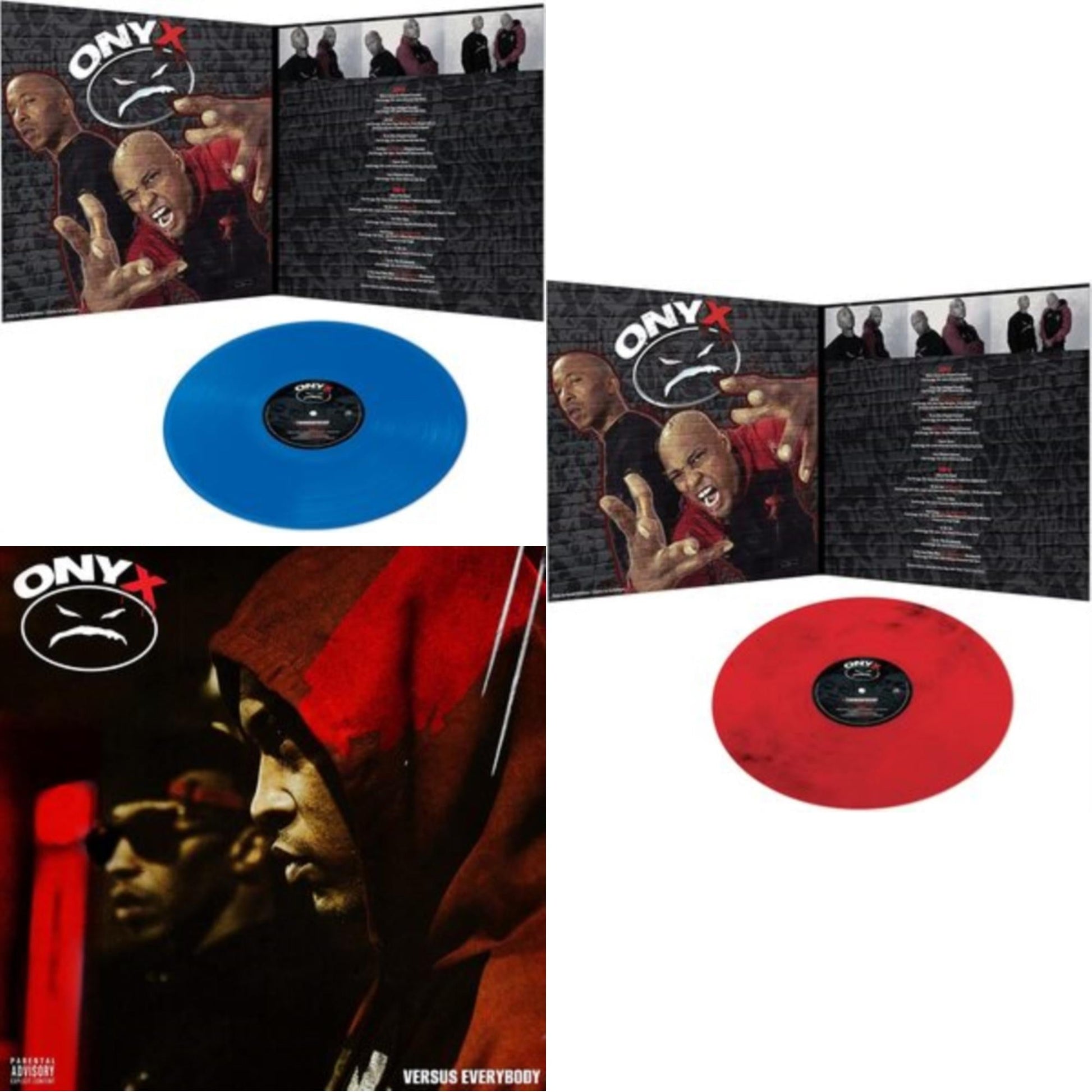 This is a 3 LP Vinyl SKU bundle.
1.This LP Vinyl is brand new.Format: LP VinylMusic Style: GangstaThis item's title is: Turndafucup (Blue LP Vinyl)Artist: OnyxLabel: CLEOPATRABarcode: 889466266218Release Date: 5/6/2022
2.This LP Vinyl is brand new.