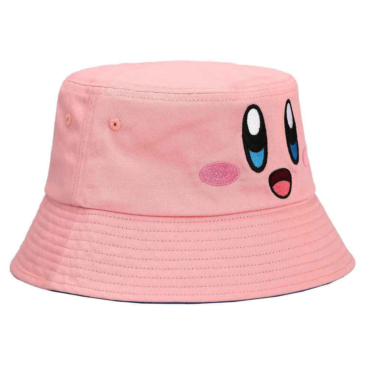 This is brand new.Embrace the playful spirit of Dream Land with this adorable Kirby Face Bucket Hat! Perfect for fans of all ages, this hat captures the essence of the lovable pink hero in a fun and stylish design.