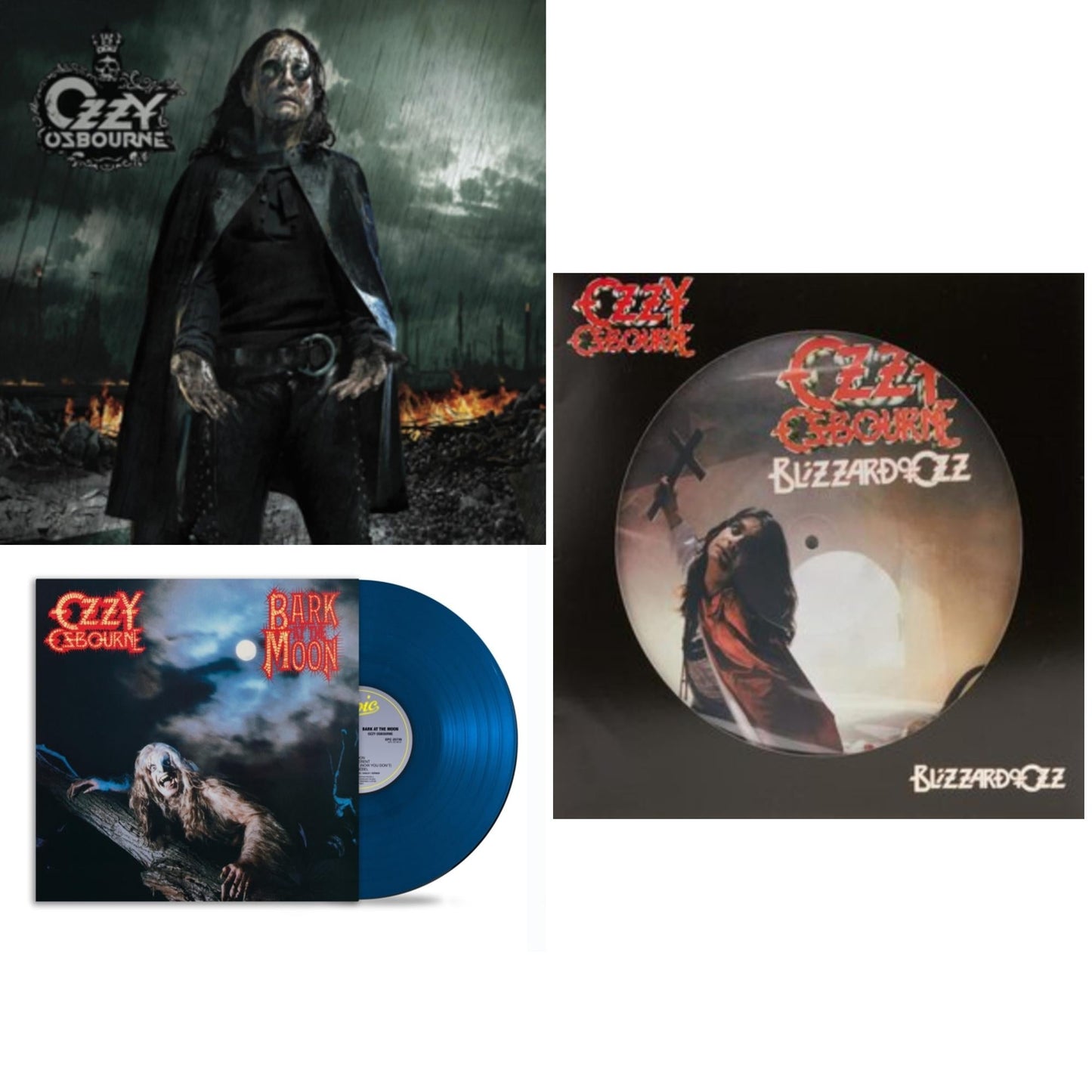 This is a 3 LP Vinyl SKU bundle.
1.This LP Vinyl is brand new.Format: LP VinylMusic Style: Hard RockThis item's title is: Black Rain (2LP)Artist: Ozzy OsbourneLabel: LEGACYBarcode: 194399392911Release Date: 5/20/2022
2.This LP Vinyl is brand new.