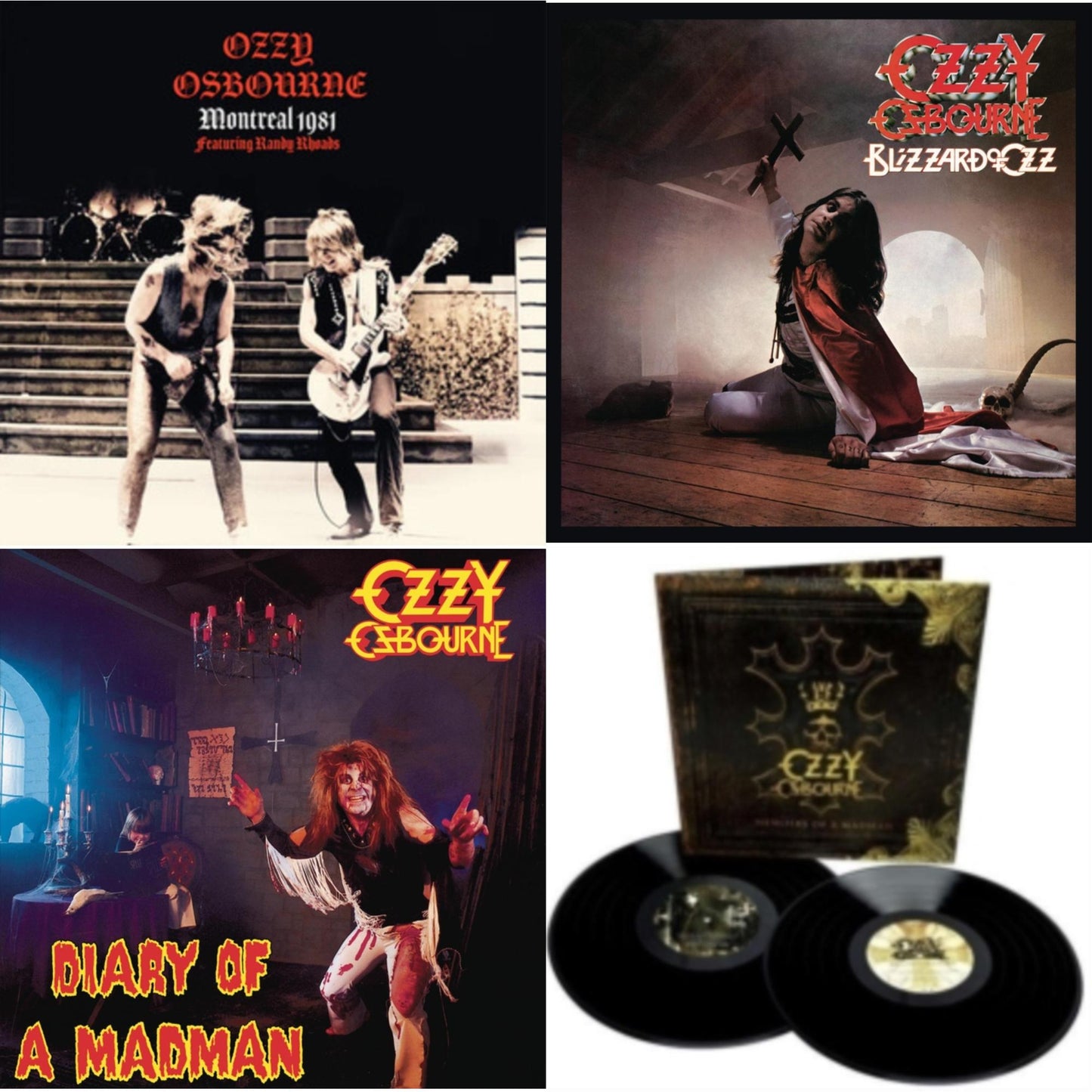 Montreal (Red LP Vinyl) & Blizzard Of Ozz (180G/30Th Anniversary Legacy Edition) & Diary Of A Madman (180G) & Memoirs Of A Madman (2LP/180G/Gatefold)