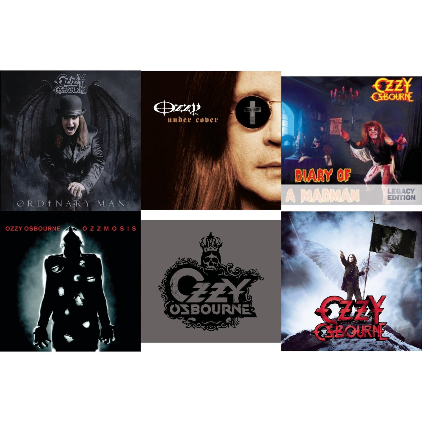 Ordinary Man (Jewel Case) & Under Cover & Diary Of A Madman & Ozzmosis & Black Rain & Scream