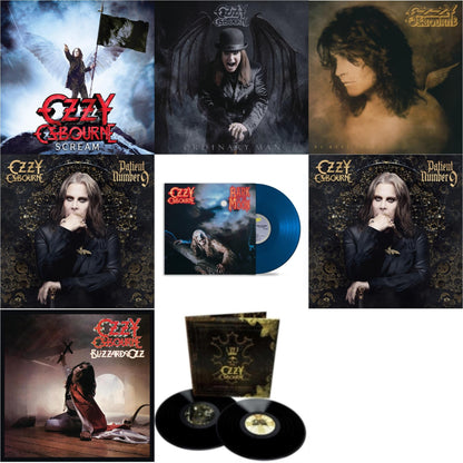 Scream (2LP) & Ordinary Man (140G) & No More Tears (2LP) & Patient Number 9 (Picture Disc/2LP) & Bark At The Moon (40Th Anniversary) (Translucent Cobalt Blue LP Vinyl) & Patient Number 9 (2LP/Crystal Clearvinyl)