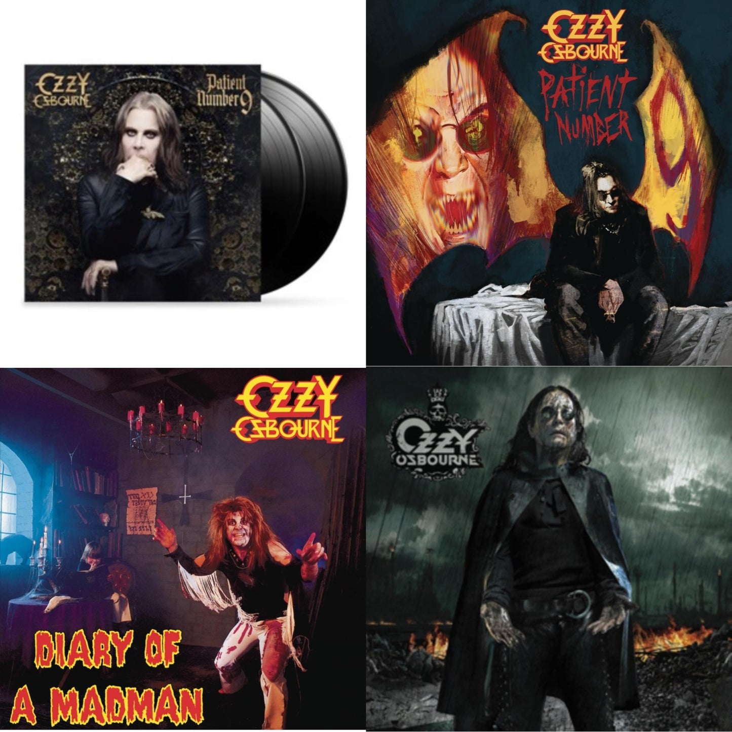 This is a 4 LP Vinyl SKU bundle.
1.This LP Vinyl is brand new.Format: LP VinylMusic Style: Hard RockThis item's title is: Patient Number 9Artist: Ozzy OsbourneLabel: EPICBarcode: 194399328118Release Date: 9/9/2022
2.This LP Vinyl is brand new.