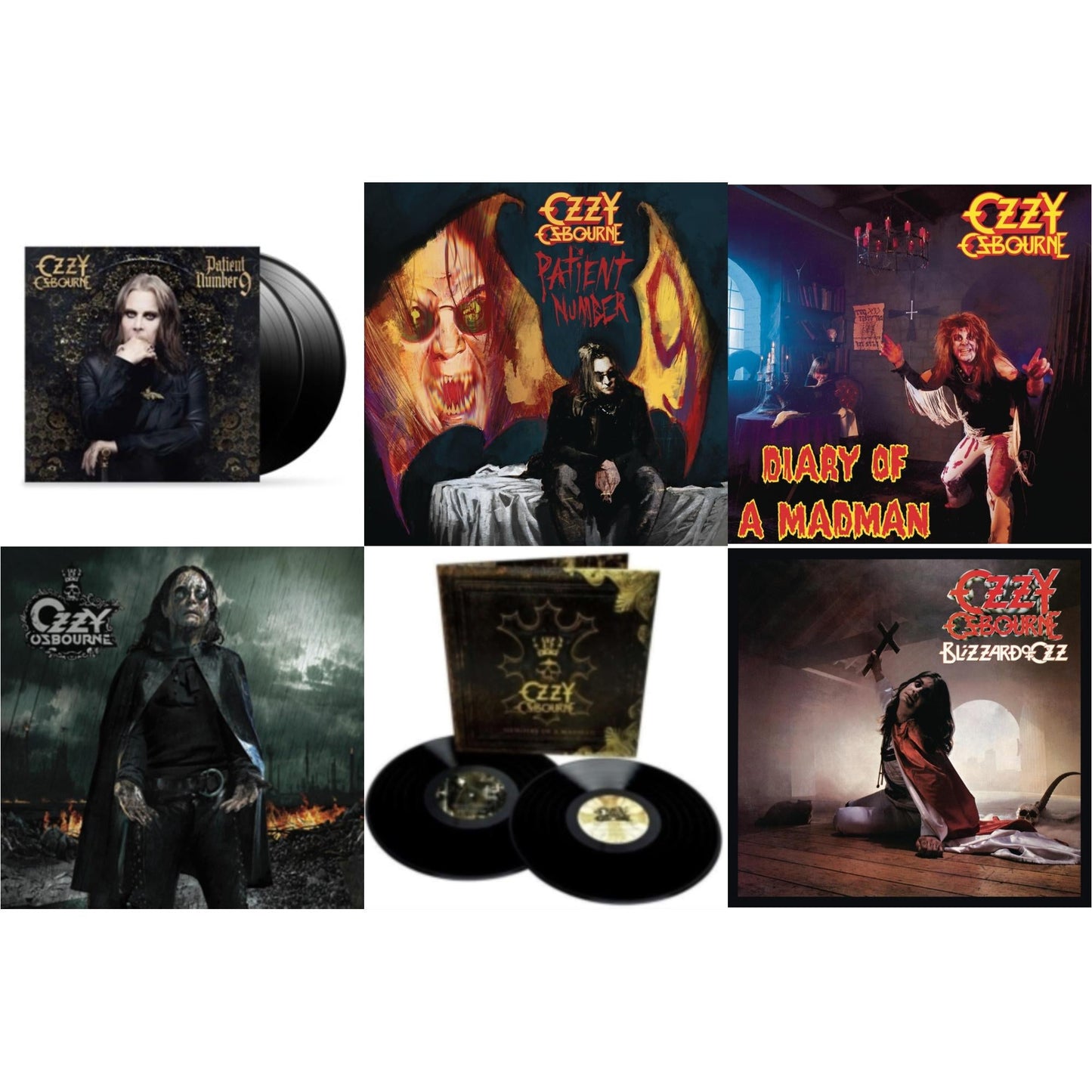 This is a 6 LP Vinyl SKU bundle.
1.This LP Vinyl is brand new.Format: LP VinylMusic Style: Hard RockThis item's title is: Patient Number 9Artist: Ozzy OsbourneLabel: EPICBarcode: 194399328118Release Date: 9/9/2022
2.This LP Vinyl is brand new.