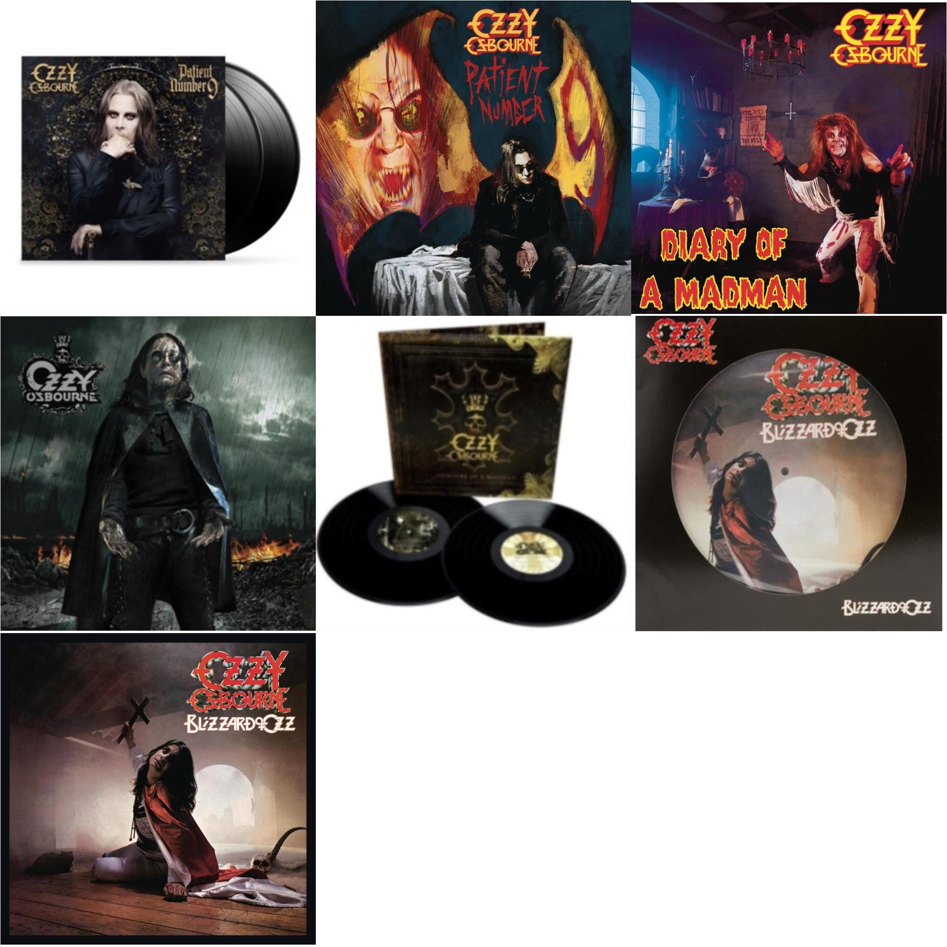 This is a 7 LP Vinyl SKU bundle.
1.This LP Vinyl is brand new.Format: LP VinylMusic Style: Hard RockThis item's title is: Patient Number 9Artist: Ozzy OsbourneLabel: EPICBarcode: 194399328118Release Date: 9/9/2022
2.This LP Vinyl is brand new.