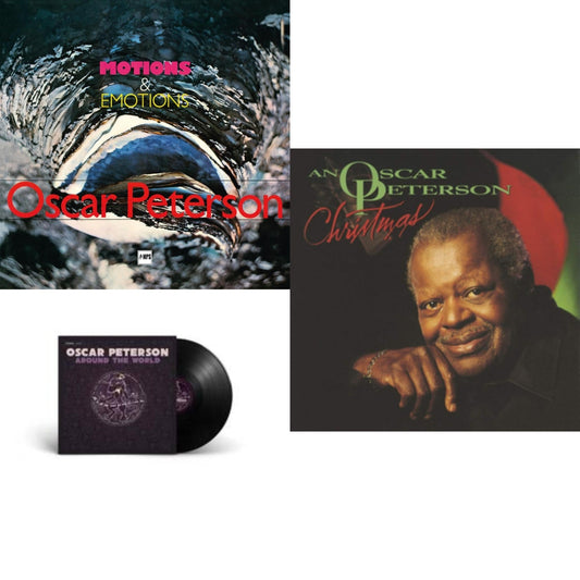 Motions & Emotions (Limited Edition/Numbered/Blue LP Vinyl) & Around The World & Oscar Peterson Christmas