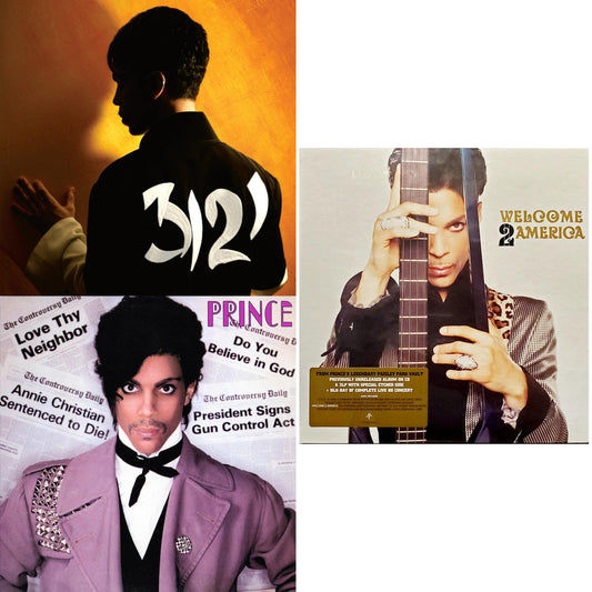 3121 (2 LP) (150G Vinyl/ Purple Vinyl) & Controversy & Welcome 2 America (Deluxe/2LP/CD/Blu-Ray)