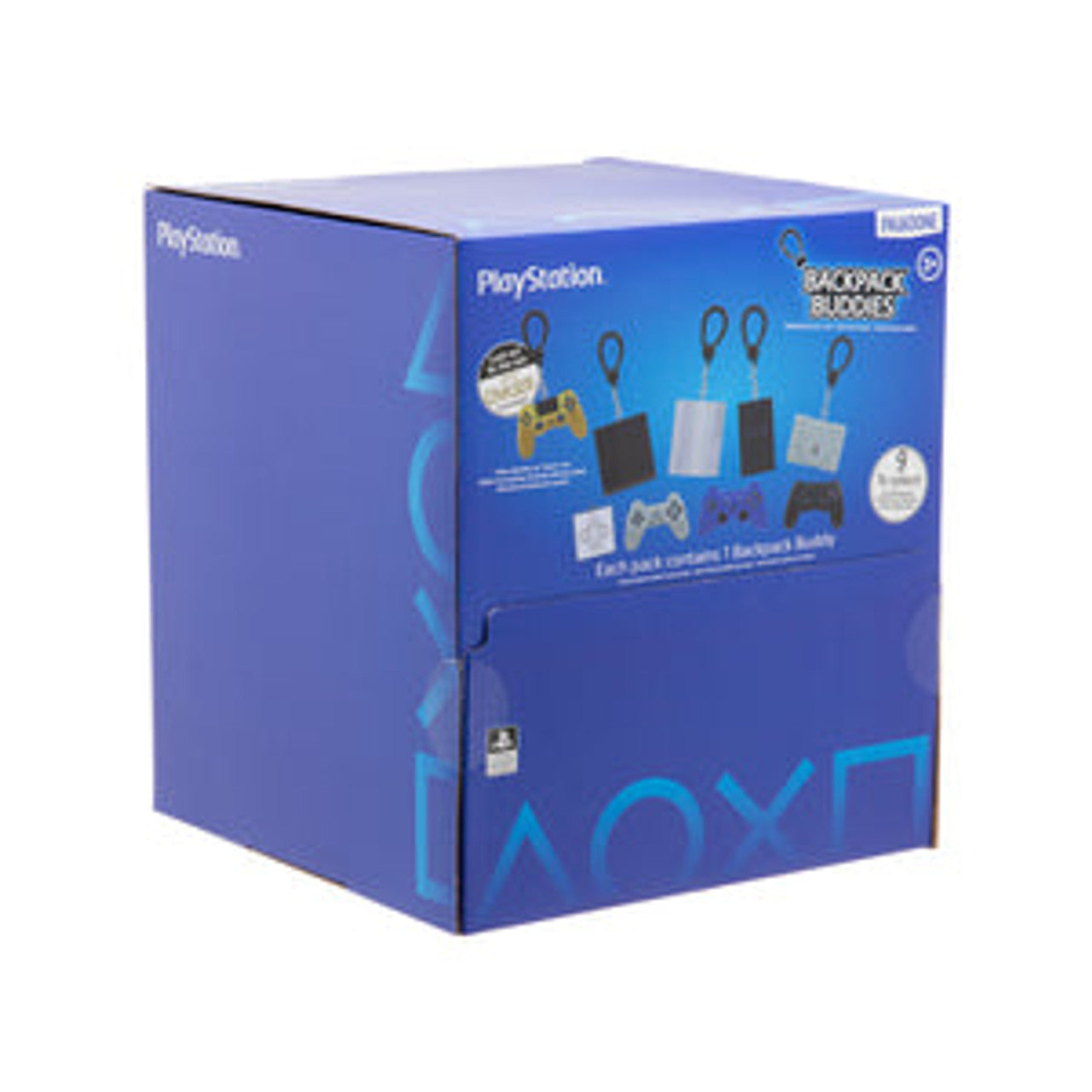 This is brand new.Get ready to gear up with a touch of gaming nostalgia with the "Backpack Buddies: Playstation Consoles & Controllers" collection. This assortment offers 24 blind bags, each hiding a miniature console or controller from the storied PlayStation lineup.