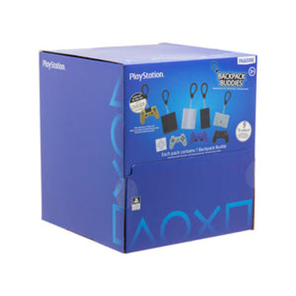 This is brand new.Get ready to gear up with a touch of gaming nostalgia with the "Backpack Buddies: Playstation Consoles & Controllers" collection. This assortment offers 24 blind bags, each hiding a miniature console or controller from the storied PlayStation lineup.