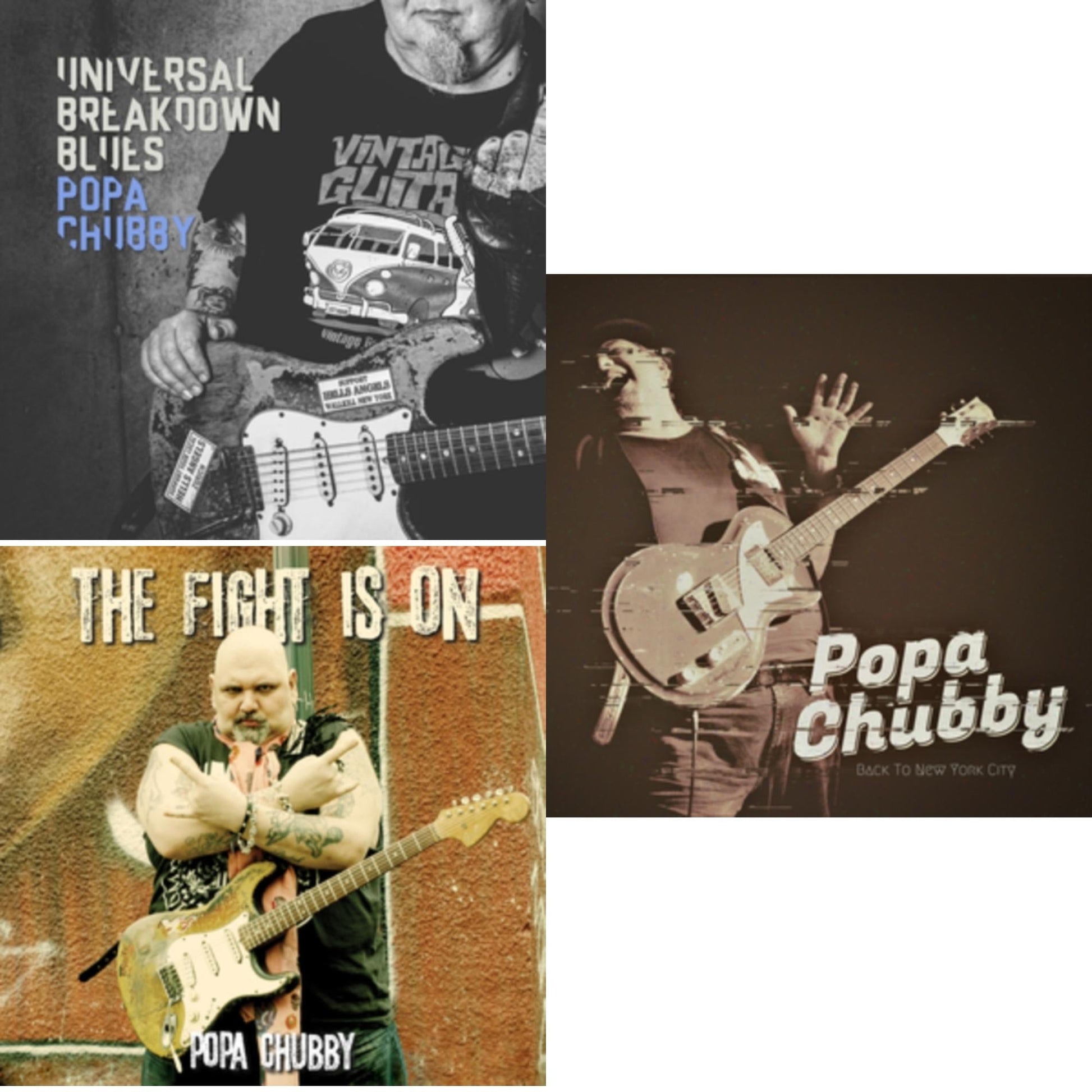 This is a 3 LP Vinyl SKU bundle.
1.This LP Vinyl is brand new.Format: LP VinylMusic Style: Blues RockThis item's title is: Fight Is OnArtist: Popa ChubbyLabel: DIXIEFROGBarcode: 5400863054014Release Date: 3/18/2022
2.This LP Vinyl is brand new.