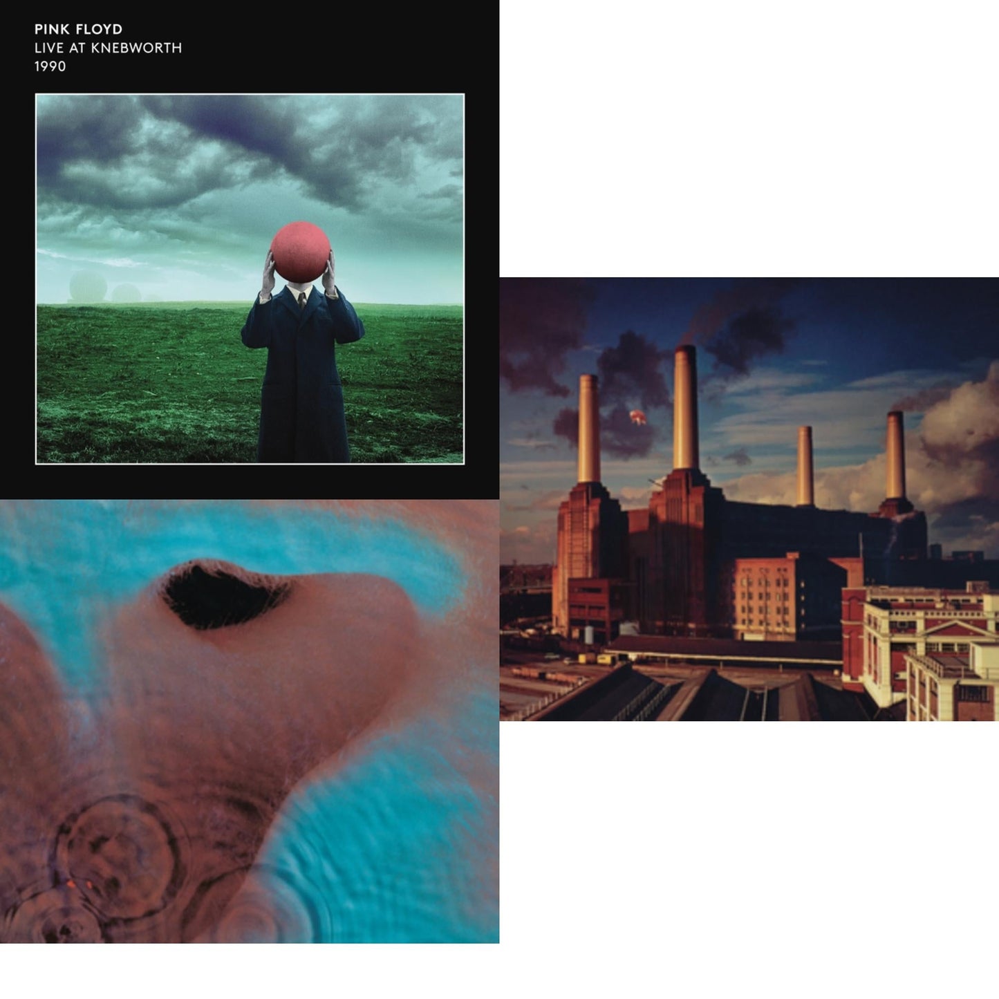 Live At Knebworth 1990 (2LP/180G/45 RPM) & Meddle (180G/Gatefold/2016 Version) & Animals (180G) (2016 Version)